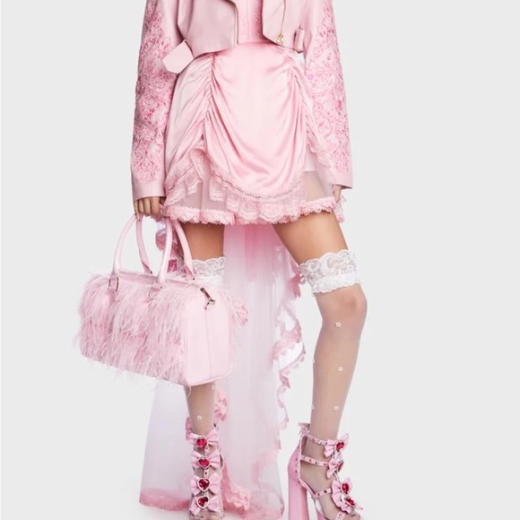 COPY - NWT WHIRLWIND REBEL MARABOU FEATURES PURSE LAST 1 - Picture 6 of 6